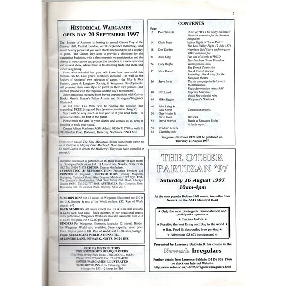 Wargames Illustrated Magazine #119 August 1997 WWII Historical Rules & Scenarios - Picture 2 of 4